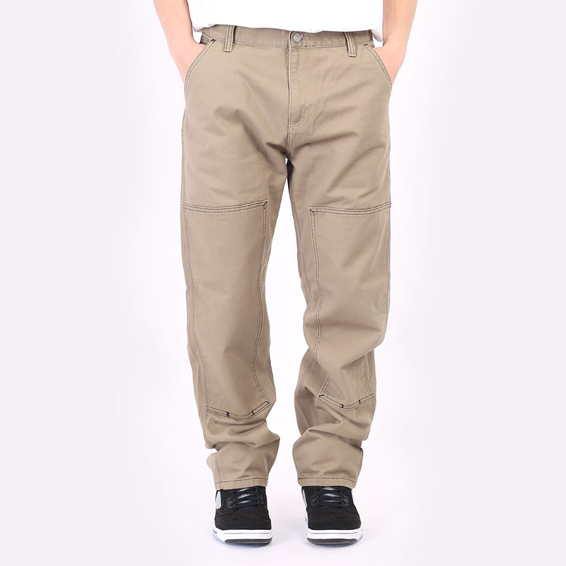 мужские бежевые брюки Carhartt WIP Double Front Pants I029770-tanami - цена, описание, фото 3